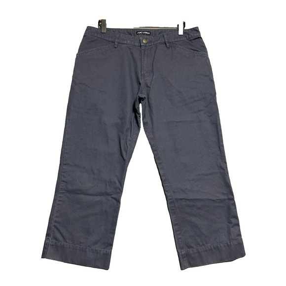 Arc'teryx Pants - Arc'teryx Cropped Pants Women Size 10 Blue Gorpcore Outdoor Hiking Travel Cotton